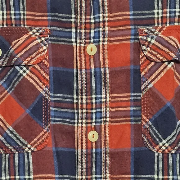 NAUTICA mens thin flannel long-sleeve Shirt SIZE LARGE MULTICOLOR LL30 - Picture 3 of 16